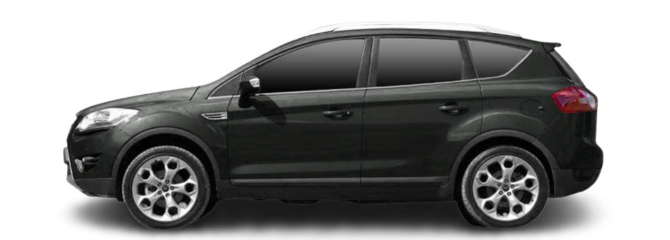 A scrapped car collected from CWMBRAN